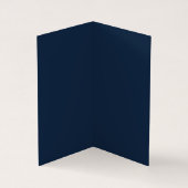 Navy Blue Elegant Schlicht Beruflich Visitenkarten (Innenseite)