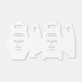 Navy Blue Elegant Script Wedding Vielen Dank Geschenkschachtel (Ungefaltet)