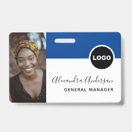 Navy Blue Employee Foto ID Company Security Ausweis