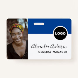 Navy Blue Employee Foto ID Company Security Ausweis