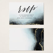 Navy Blue Ethereal Nebel Website UAWG Insert Cards (Vorne & Hinten)