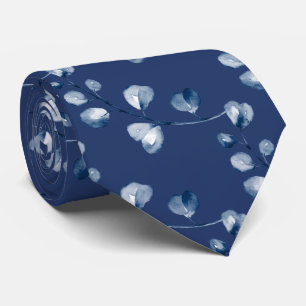 Navy-Blue-Eukalyptus-Hochzeits-Navy-Blue-Krawatte Krawatte