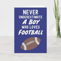Navy Blue Fall Fußballkarten für Kinder