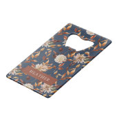 Navy Blue Fall Geldbeutel Flaschenöffner (Vorderseite Schrägansicht)