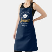 Navy Blue Family Kitchen Head Chef Modern  Schürze (InSitu)