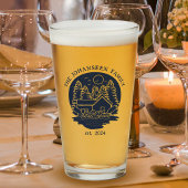 Navy Blue Family Lake House Nautic Anchoros Glas