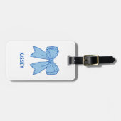 Navy + Blue Faux Glitter Bachelorette Gepäckanhänger (Vorderseite horizontal)