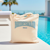 Navy + Blue Faux Glitter BRIDESMAID Tragetasche