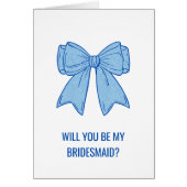 Navy + Blue Faux Glitter Wedding Party Proposal (Vorne)