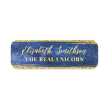 Navy Blue Feminine Celestial Personalisiert ID Abz