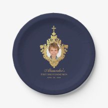 Navy Blue First Heilige Kommunion Junge Foto Imita