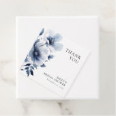 Navy Blue Floral Brautparty Geschenkanhänger (Beispiel)