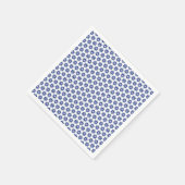 Navy Blue Floral Mosaik Serviette (Ecke)