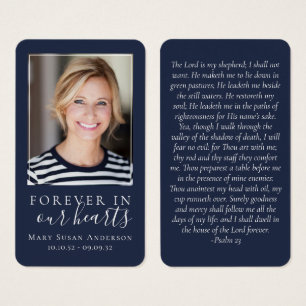 Navy Blue Forever in unserer Herz-Gedenkkarte