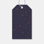 Navy Blue Frohe Weihnachten Geschenkanhänger (Rückseite)