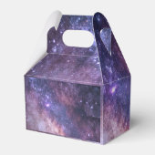 Navy Blue Galaxy Starry Night Stars Modern Geschenkschachtel (Rückseite)
