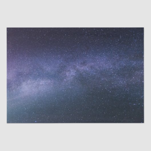 Navy Blue Galaxy Starry Night Stars Modern Seidenpapier (Vorderseite)