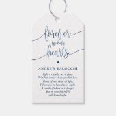 Navy Blue, Gedenkkapelle, Beerdigungsservice-Tag Geschenkanhänger (Vorderseite)