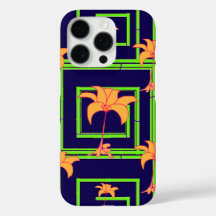 Navy Blue Geo Floral