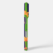 Navy Blue Geo Floral Case-Mate iPhone Hülle (Rückseite / Rechts)