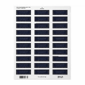 Navy Blue Geometric Patternadresse (Vorne)