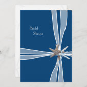 Navy Blue Geschenkboxen Brautparty Einladung (Vorne/Hinten)