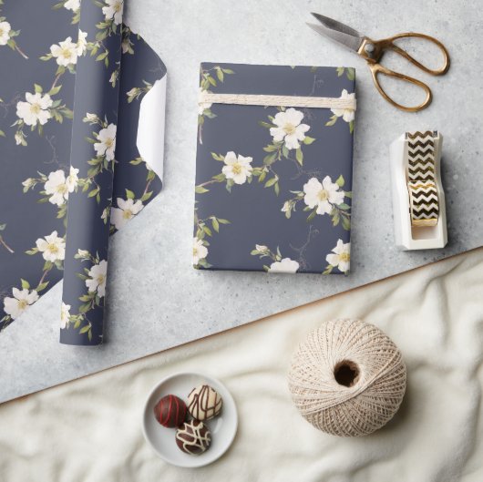 Navy Blue Geschenkpapier (Kunsthandwerk)