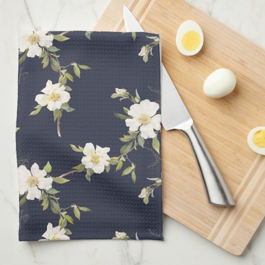 Navy Blue Geschirrtuch (Viertel Falte)