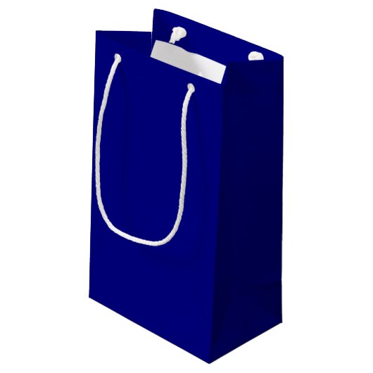 Navy Blue Gift Bag Kleine Geschenktüte (Rückseite Schrägansicht)