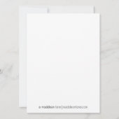 Navy Blue Gingham Dreams Foto Ankündigung (Rückseite)