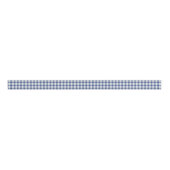 Navy Blue Gingham Grosgrain Ribbon Ripsband (Vorderseite)