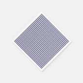Navy Blue Gingham Paper Napkins Serviette (Ecke)
