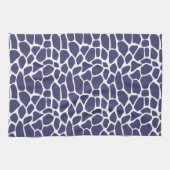 Navy Blue Giraffe Muster Geschirrtuch (Horizontal)