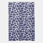 Navy Blue Giraffe Muster Geschirrtuch (Vertikal)