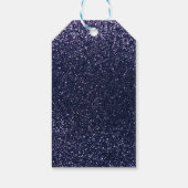 Navy Blue Glitzer Geschenkanhänger (Rückseite)