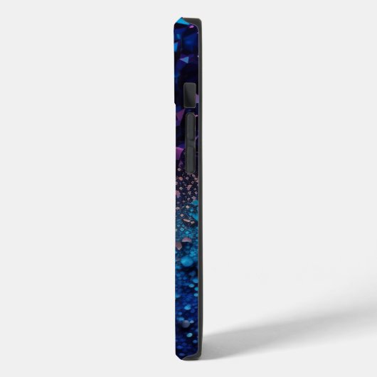 Navy Blue Glitzer iPhone Mate Tough Case (Rückseite / Links)