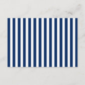 Navy Blue Gold Baby Duschkarte Buchen Begleitkarte (Rückseite)