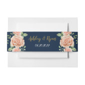 Navy Blue Gold Blues Blues Einladungsbanderole (Vorderseite Beispiel)