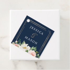 Navy Blue Gold Blush Vielen Dank für Ihre Unterstü Geschenkanhänger