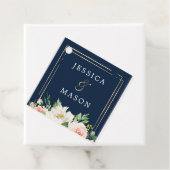 Navy Blue Gold Blush Vielen Dank für Ihre Unterstü Geschenkanhänger (Beispiel)