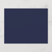 Navy Blue Gold Bridesmaid Information Card (Rückseite)