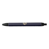 Navy Blue Gold Business Office Kugelschreiber (Vorderseite)