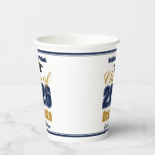 Navy Blue Gold Class of 2026 Graduation Party Pappbecher (Links)