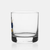 Navy Blue Gold Class of 2026 Graduation Whiskyglas (Links)