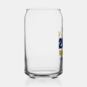 Navy Blue Gold Custom Class of 2026 Graduation Dosenglas (Rechts)