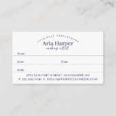 Navy Blue & Gold Geode Gold Glitzer Agate Terminkarte (Vorderseite)