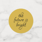 Navy Blue Gold Glitzer Dust Abschluss Vielen Dank Konfetti (Klein Vorderseite)