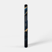 Navy Blue Gold Glitzer Marmor Benutzerdefiniert Ih Samsung Galaxy Hülle (Rechte Seite)
