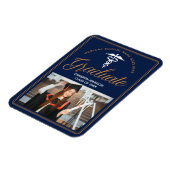 Navy Blue Gold Medical School Foto Abschluss Magnet (Linke Seite)