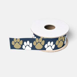 Navy Blue & Gold Repetierungspapier Ripsband